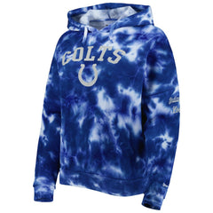 Indianapolis Colts New Era Women's Cloud Dye Fleece Pullover Hoodie Royal | NFL