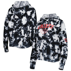 Kansas City Chiefs New Era Women's Cloud Dye Fleece Pullover Hoodie Black | NFL