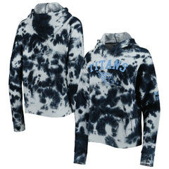 Tennessee Titans New Era Women's Cloud Dye Fleece Pullover Hoodie Navy | NFL