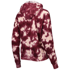 Washington Commanders New Era Women's Cloud Dye Fleece Pullover Hoodie Burgundy | NFL