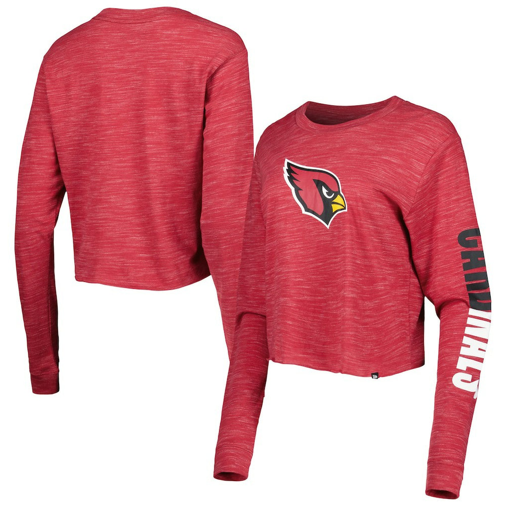 Arizona Cardinals New Era Women's Crop Long Sleeve T-Shirt Cardinal | NFL