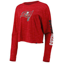 Tampa Bay Buccaneers New Era Women's Crop Long Sleeve T-Shirt Red | NFL