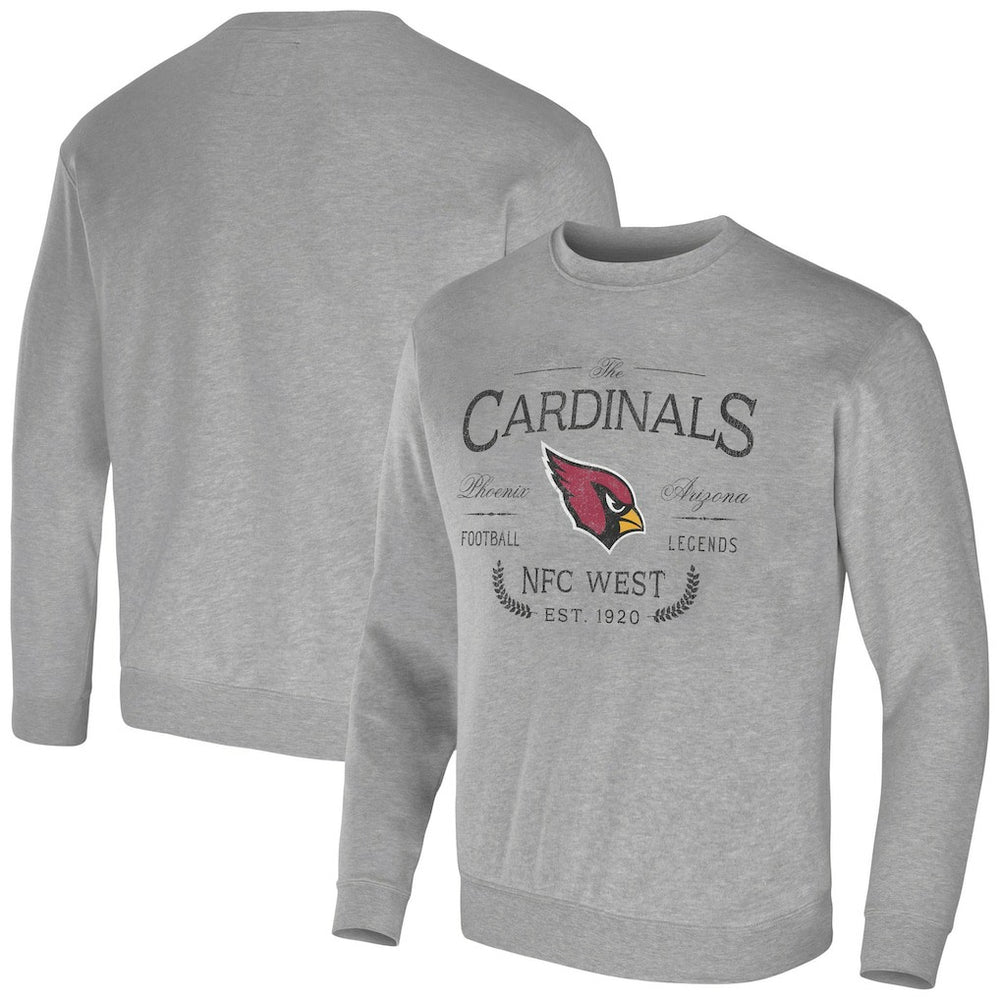 Arizona Cardinals NFL x Darius Rucker Collection Pullover Sweatshirt Heather Gray | Fanatics