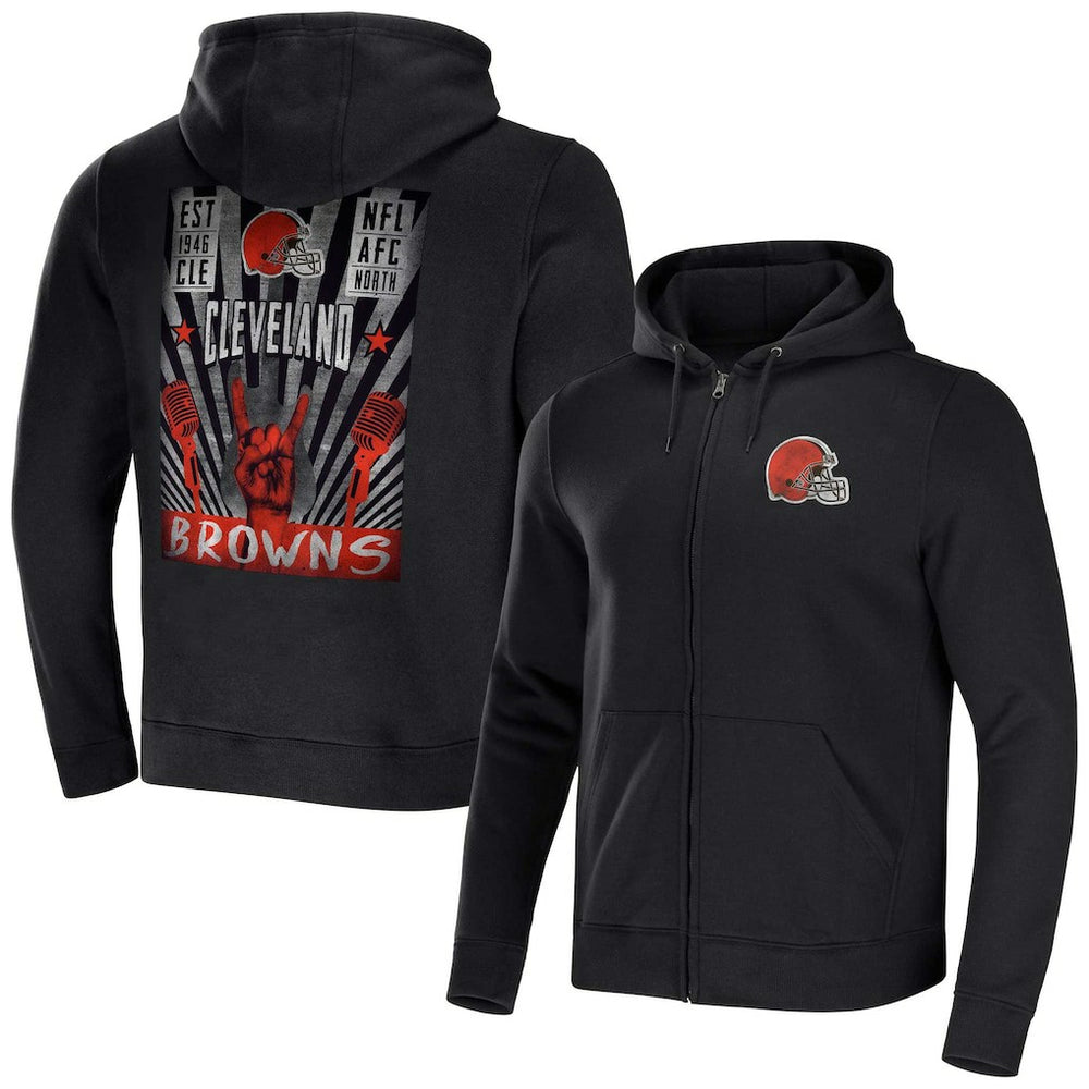Cleveland Browns NFL x Darius Rucker Collection Rocker Full-Zip Hoodie Black | Fanatics
