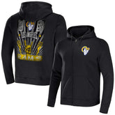 Los Angeles Rams NFL x Darius Rucker Collection Rocker Full-Zip Hoodie Black | Fanatics