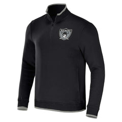 Las Vegas Raiders NFL x Darius Rucker Collection Logo Quarter-Zip Top Black | Fanatics