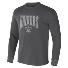 Las Vegas Raiders NFL x Darius Rucker Collection Long Sleeve Thermal T-Shirt Charcoal | Fanatics
