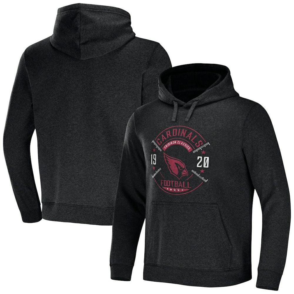 Arizona Cardinals NFL x Darius Rucker Collection Radar Pullover Hoodie Heather Charcoal | Fanatics