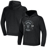 Las Vegas Raiders NFL x Darius Rucker Collection Radar Pullover Hoodie Heather Charcoal | Fanatics