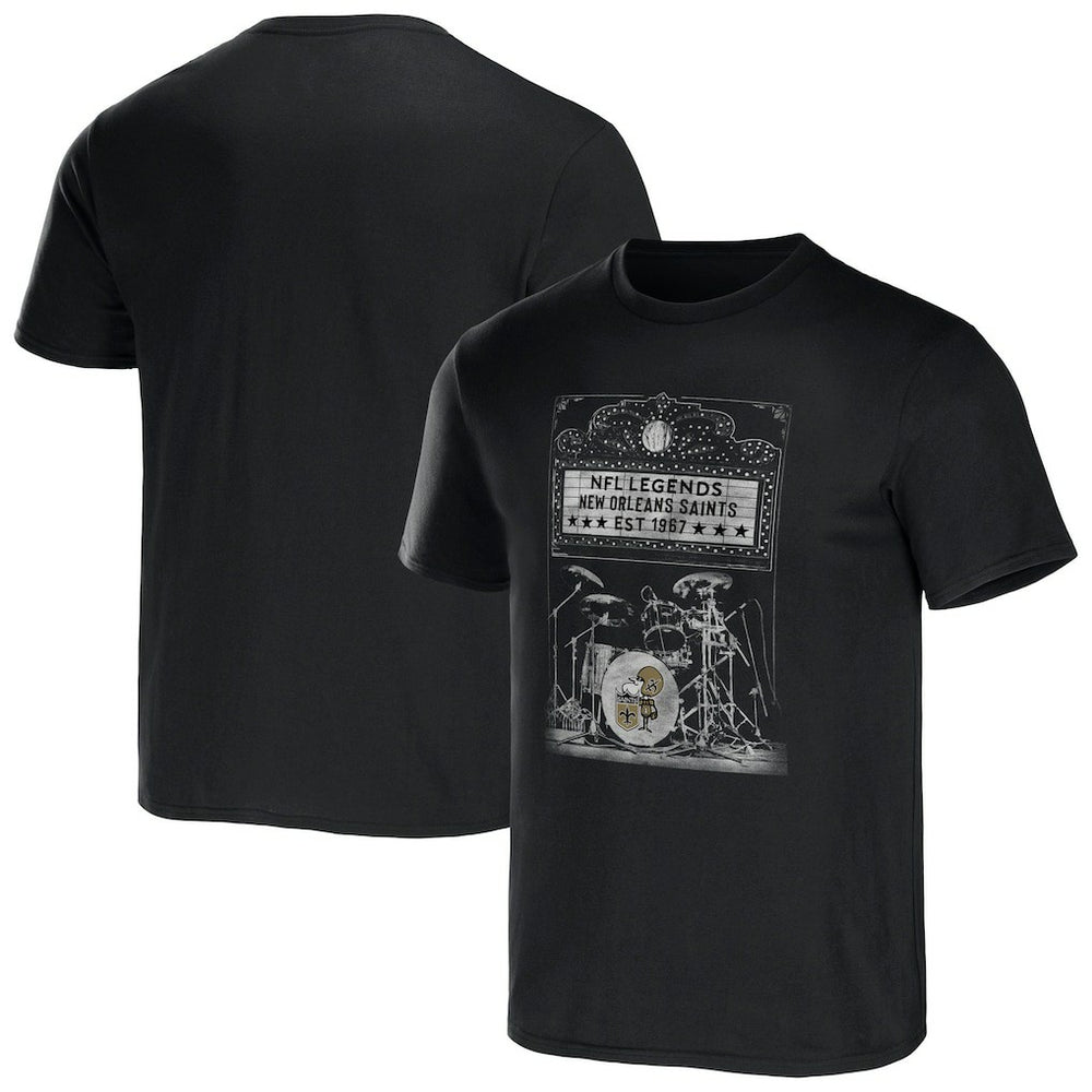New Orleans Saints NFL x Darius Rucker Collection Band T-Shirt Black | Fanatics
