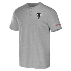 Atlanta Falcons NFL x Darius Rucker Collection Henley T-Shirt Heather Gray | Fanatics