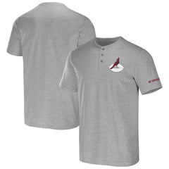 Arizona Cardinals NFL x Darius Rucker Collection Henley T-Shirt Heather Gray | Fanatics