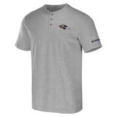 Baltimore Ravens NFL x Darius Rucker Collection Henley T-Shirt Heather Gray | Fanatics