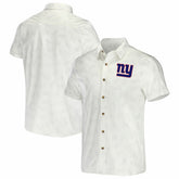 New York Giants NFL x Darius Rucker Collection Woven Button-Up T-Shirt White | Fanatics