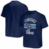 Tennessee Titans NFL x Darius Rucker Collection Stripe T-Shirt Navy | Fanatics