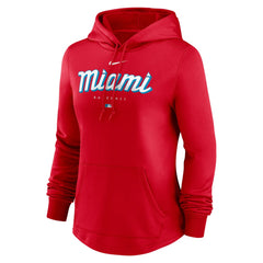 Miami Marlins Nike Women's City Connect Pregame Performance Pullover Hoodie - MLB