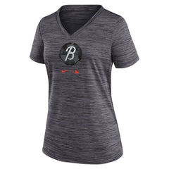 Baltimore Orioles Nike Women's City Connect Velocity Practice Performance V-Neck T-Shirt - MLB