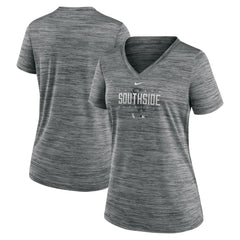 Chicago White Sox Nike Women's City Connect Velocity Practice Performance V-Neck T-Shirt - MLB
