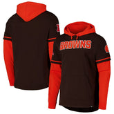 Cleveland Browns '47 Shortstop Pullover Hoodie Brown | 47 brand