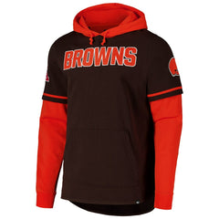 Cleveland Browns '47 Shortstop Pullover Hoodie Brown | 47 brand