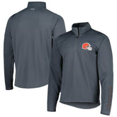 Cleveland Browns MSX by Michael Strahan Half-Zip Pullover Charcoal | NFL