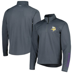 Minnesota Vikings MSX by Michael Strahan Half-Zip Pullover Charcoal | NFL