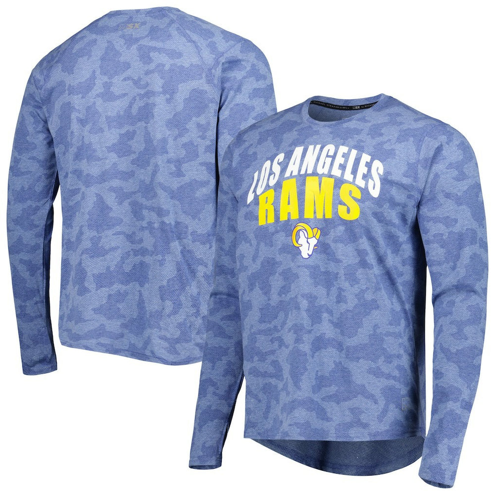 Los Angeles Rams MSX by Michael Strahan Performance Camo Long Sleeve T-Shirt Royal | NFL