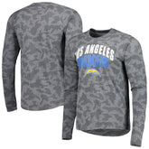 Los Angeles Chargers MSX by Michael Strahan Performance Camo Long Sleeve T-Shirt Black | NFL