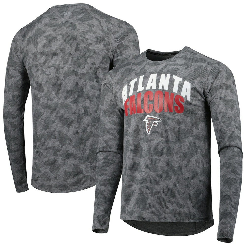 Atlanta Falcons MSX by Michael Strahan Performance Camo Long Sleeve T-Shirt Gray | NFL