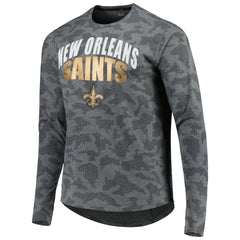 New Orleans Saints MSX by Michael Strahan Performance Camo Long Sleeve T-Shirt Gray | NFL
