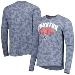 Houston Texans MSX by Michael Strahan Performance Camo Long Sleeve T-Shirt Navy | NFL