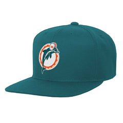 Miami Dolphins Youth Gridiron Classics Ground Snapback Hat Aqua | Mitchell & Ness