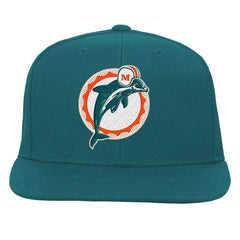 Miami Dolphins Youth Gridiron Classics Ground Snapback Hat Aqua | Mitchell & Ness
