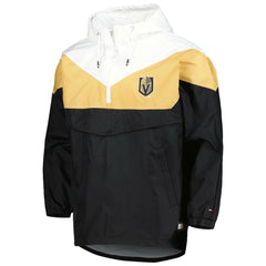 Vegas Golden Knights Tommy Hilfiger Women's Staci Half-Zip Windbreaker Jacket - Black/Gold - NHL