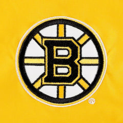 Boston Bruins Tommy Hilfiger Women's Staci Half-Zip Windbreaker Jacket - Black/Gold - NHL
