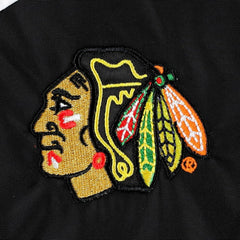 Chicago Blackhawks Tommy Hilfiger Women's Staci Half-Zip Windbreaker Jacket - Black/Red - NHL