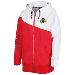 Chicago Blackhawks DKNY Sport Women's Gina Full-Zip Hoodie - Red/White - NHL