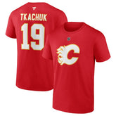 Matthew Tkachuk Calgary Flames Fanatics Authentic Stack Name & Number T-Shirt - Red - NHL