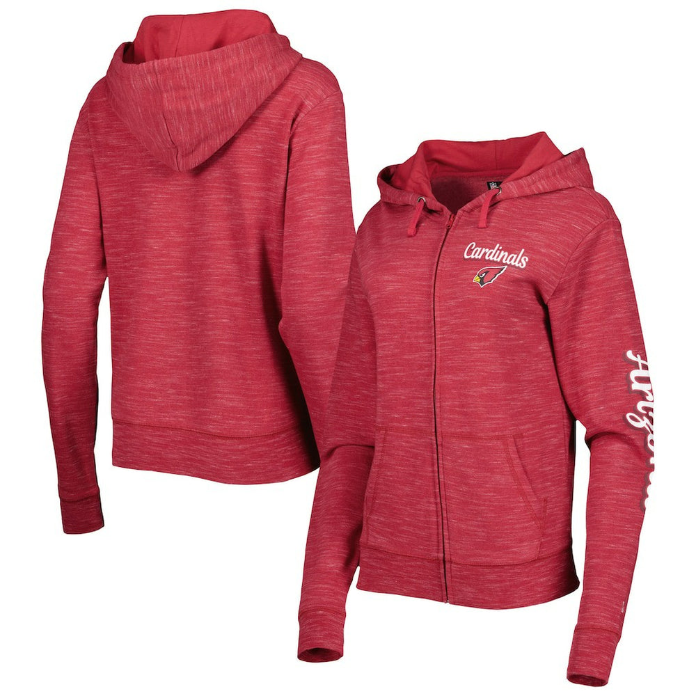 Arizona Cardinals New Era Women's Reverse Full-Zip Hoodie Cardinal | NFL