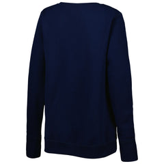 Tennessee Titans Cuce Women's Deep V-Neck Pullover Sweatshirt Navy | NFL