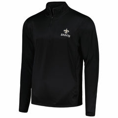 New Orleans Saints Dunbrooke All-Star Tech Quarter-Zip Top Black | NFL