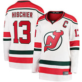 Nico Hischier New Jersey Devils Fanatics Women's Alternate Breakaway Jersey - White - NHL