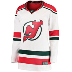 New Jersey Devils Fanatics Women's Alternate Breakaway Jersey - White - NHL