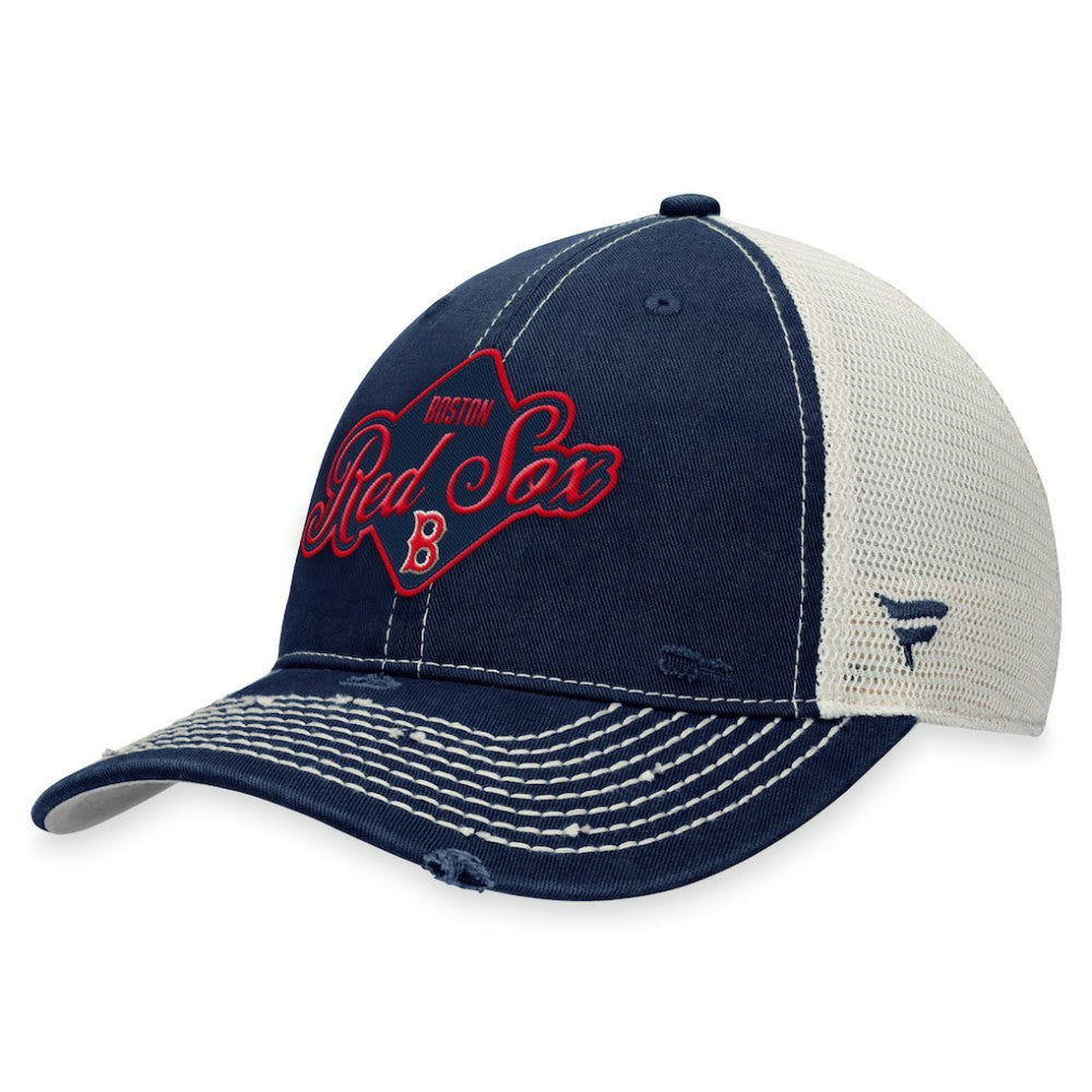 Boston Red Sox Fanatics Heritage Trucker Snapback Hat - MLB