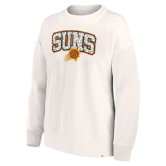 Phoenix Suns Women's Tonal Leopard Pullover Sweatshirt White - NBA