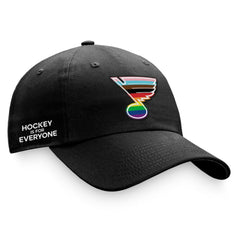 St. Louis Blues Fanatics Team Logo Pride Adjustable Hat - Black - NHL