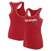Washington Capitals Fanatics Women's Wordmark Logo Racerback Scoop Neck Tank Top - Red - NHL