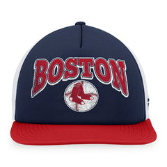 Boston Red Sox Fanatics Heritage Foam Front Trucker Snapback Hat - MLB
