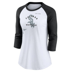 Chicago White Sox Nike Women's Next Up Tri-Blend Raglan 3/4-Sleeve T-Shirt - MLB