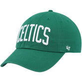 Boston Celtics '47 Clean Up Wordmark Adjustable Hat Kelly Green - NBA